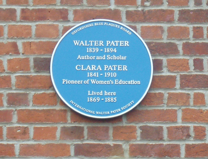 Plaque commemorating T Walter and Clara Pater