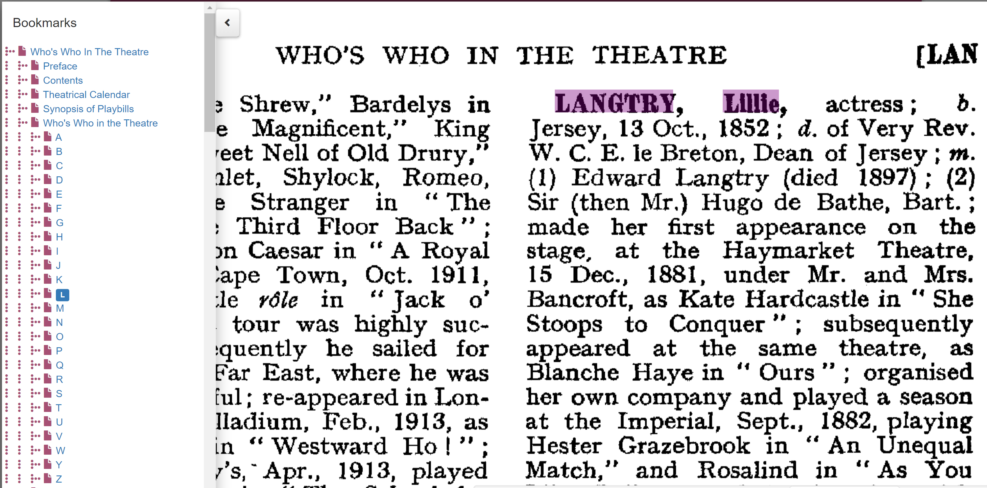 Who's Who in the Theatre 1922