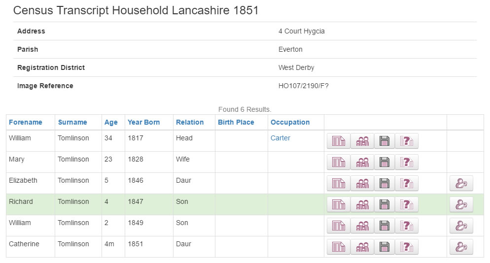 1851 Census at TheGenealogist.co.uk