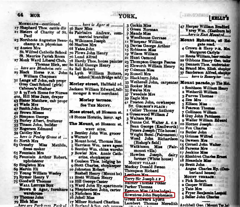 The 1897 Kelly's York Directory just released on TheGenealogist