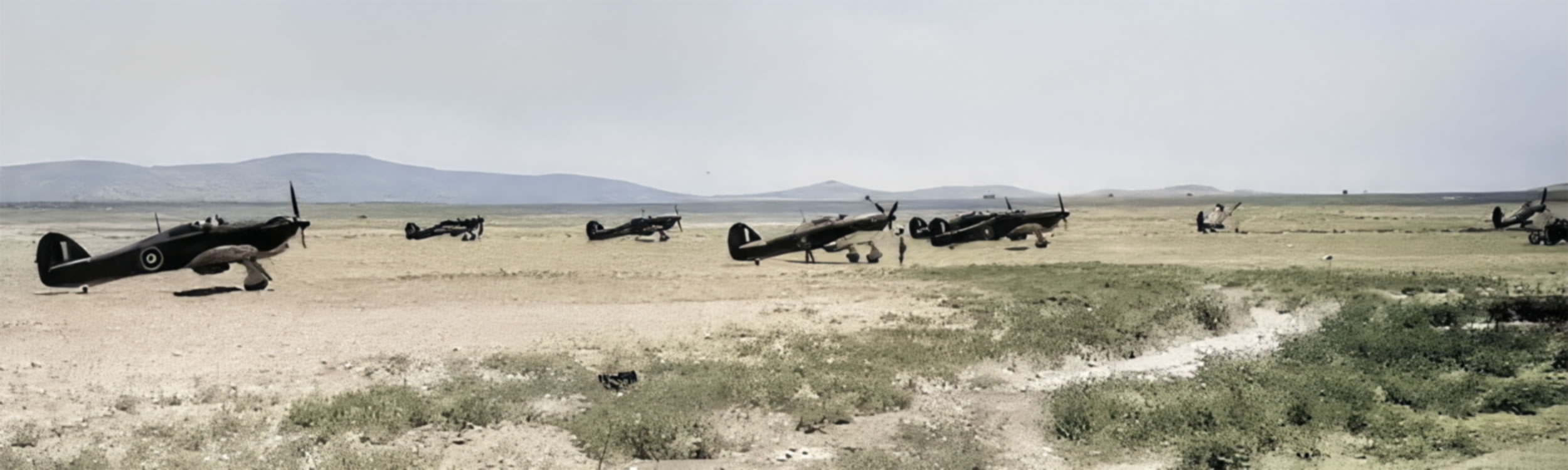 Hurricanes of 80 Squadron in Palestine, June 1941
