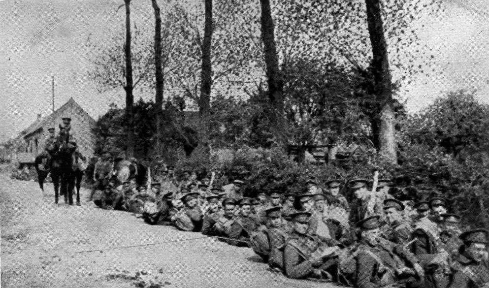 After the Battle of Festubert the Battalion Resting Behind the Line from TheGenealogist's Image Archive