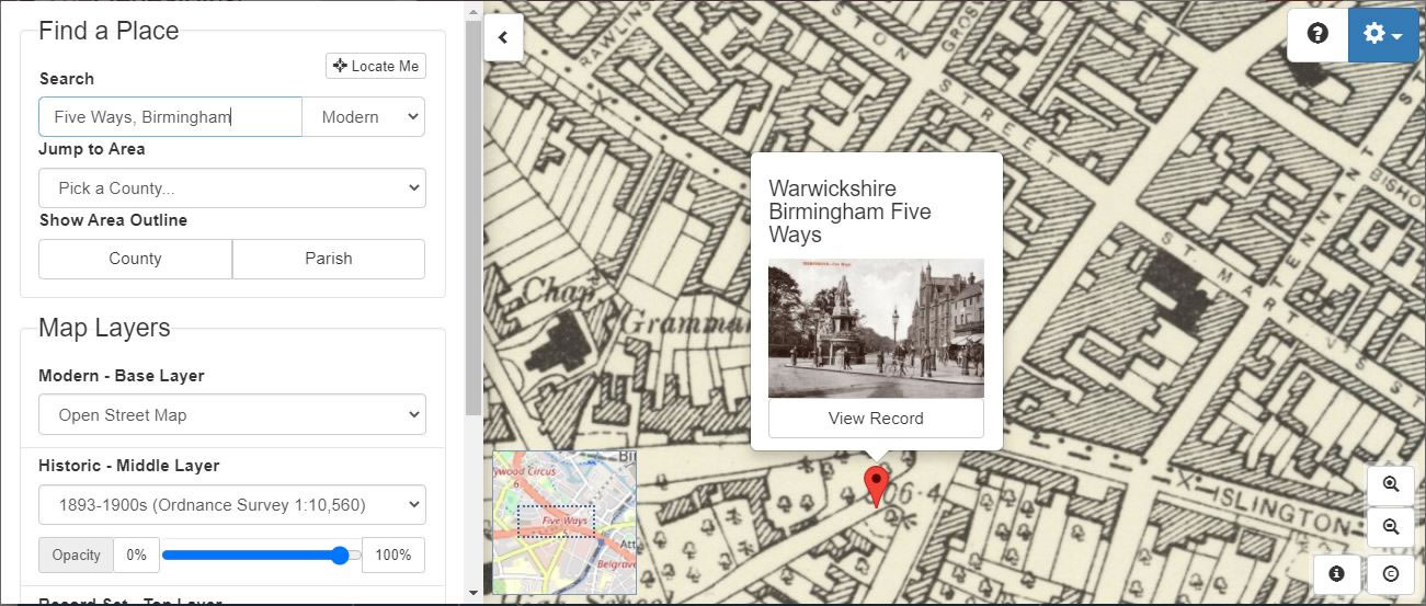 Image Archive pictures now added to TheGenealogist's Map Explorer™