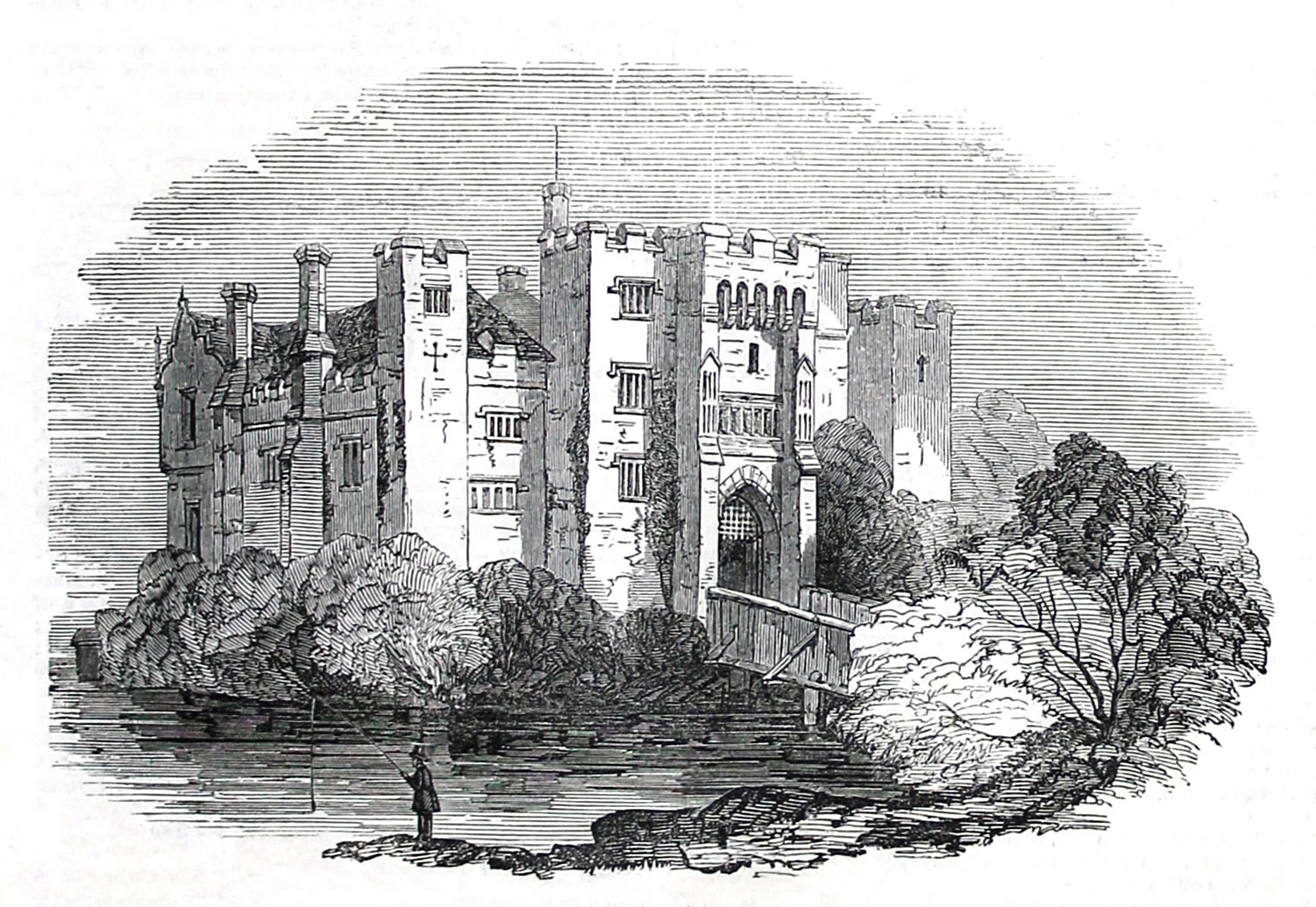 Hever Castle, Kent, Illustrated London News  Nov 24 1849