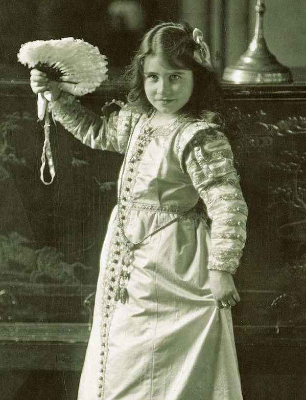 Lady Elizabeth Bowes Lyon (The Queen Mother) as a girl in 1909