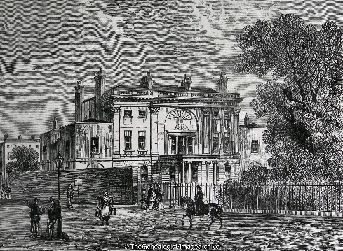 A click on the ‘View Record’ opens the image for us to see Manchester House (Hertford House) in its setting
