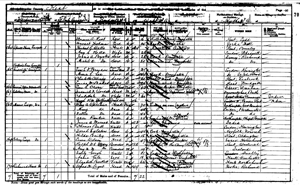 H.G. Wells 1901 Census Image