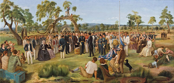 The Proclamation of South Australia 1836, Charles Hill.