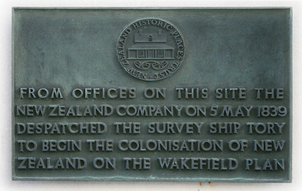 New Zealand Company Plaque