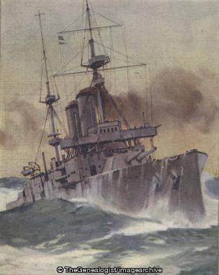 A British Destroyer HMS King Edward VII (Destroyer, HMS King Edward VII, Navy, WWI)