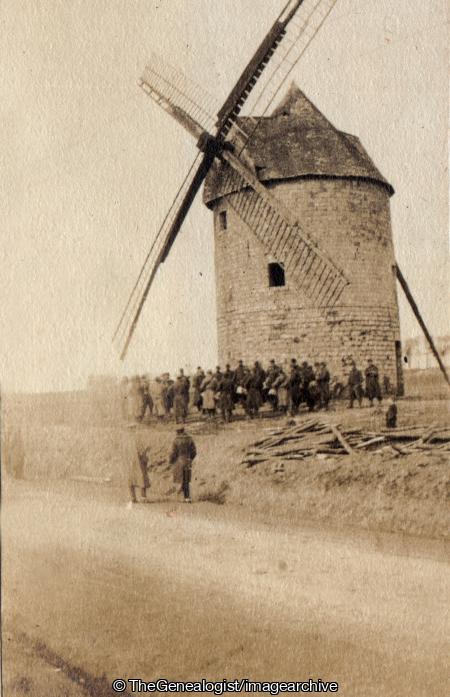 A Mill near Notre Dame de Lorette Easter 1915 (1915, Ablain Saint Nazaire, Easter, France, Nord-Pas de Calais, Notre Dame De Lorette, Windmill, WW1)