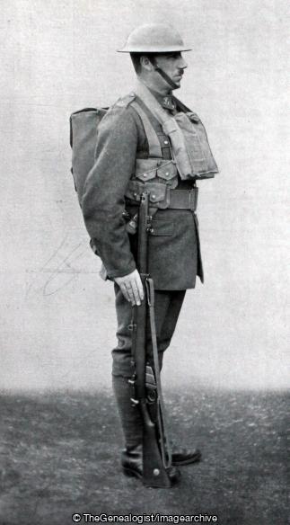 A Private Soldier in Marching Order Great War Period (Battledress, Private, Somerset Light Infantry, WW1)