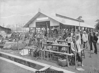 A Singapore Market (1897, Asia, Market, Republic of Singapore, Singapore)
