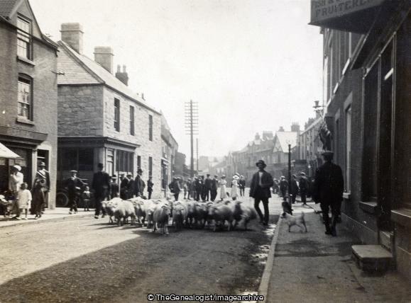 Abergele North Wales July 1917 (Abergele, Market Street, Wales)