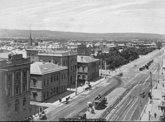 Adelaide (Adelaide, Australia, Horse and Carriage, King William Street, South Australia, Street, W. Peck's Prince Alfred Hotel)