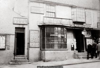 Alfreton Savings Bank and Post Office (Alfreton, C1900, Derbyshire, England, Post Office, Printers, S.Rowbottam & Son, Samuel Rowbottom & Son, Savings Bank)