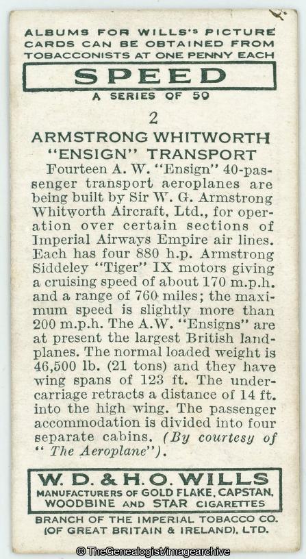 Armstrong Whitworth 'Ensign' Transport (Armstrong Whitworth, Ensign)