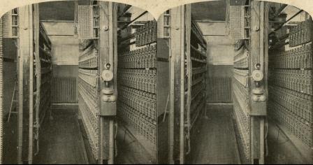 Automatic Telephone Switchboard (3d, Chicago, Illinois, Sears Roebuck and Company, Telephone Exchange)