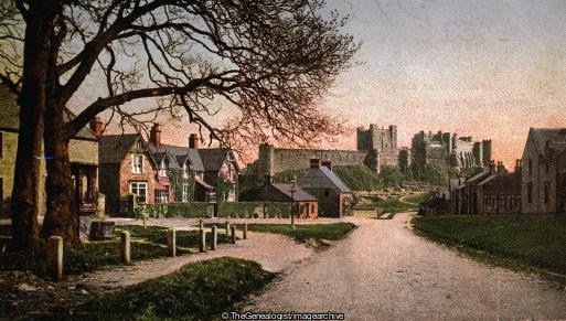 Bamburgh, the Village (Bamburgh, Bamburgh Castle, Castle, England, Northumberland)