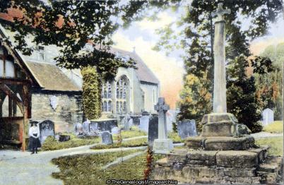 Bosbury Nr Ledbury Lyalis grave 1906 (1906, Bosbury Church, Edna Lyalis, England, Herefordshire)
