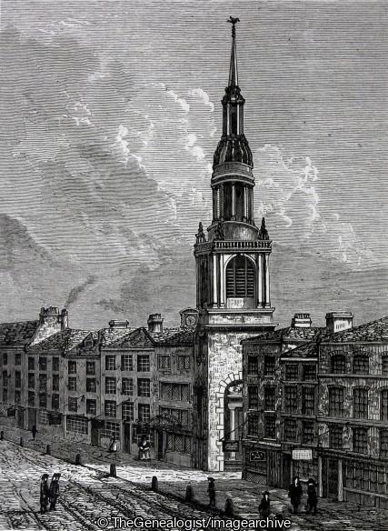 Bow Church Cheapside 1750 (Bow Church, Cheapside, London, St Mary-Le-Bow)