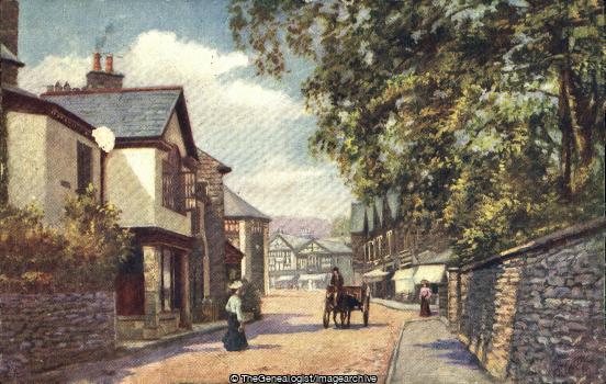 Bowness, Main Road (bowness, England, horse and cart, main road, vehicle, Westmorland)