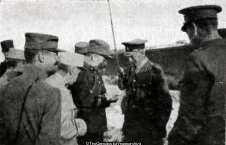 Brig General Thwaites with Colonel Muller Commanding French Artillery in the Maroc sector 1915 (1/2nd London Division, 1915, 47th Division, Artillery, Brigadier, Colonel, France, French, Grenay, Maroc, Nord-Pas de Calais, WW1)