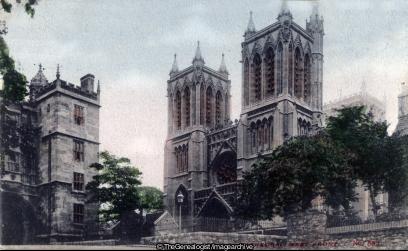 Bristol Cathedral West Front (1905, Bristol, C1900, Cathedral, England, Somerset)
