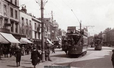 Bristol Old Market Street 1928 (1928, 1928-02-02, 1d, Boscombe, Bournemouth, Bristol, Empire Theatre, England, Hampshire, Mrs, Old Market Street, Pasadena, Somerset, Taylor, tram)
