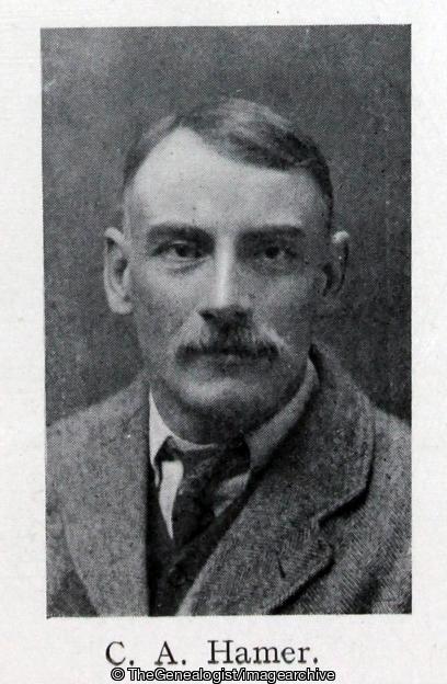 C A Hamer (1915, Denstone, Denstone College, England, School, Staffordshire, WW1)