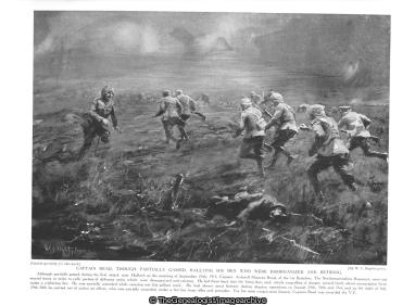 Captain Read though partially gassed rallying his men who were disorganized and retiring (1915, 1st Battalion, Anketell Moutray Read, Captain, France, Gas, Hulluch, Nord-Pas de Calais, Northamptonshire Regiment, VC, WW1)