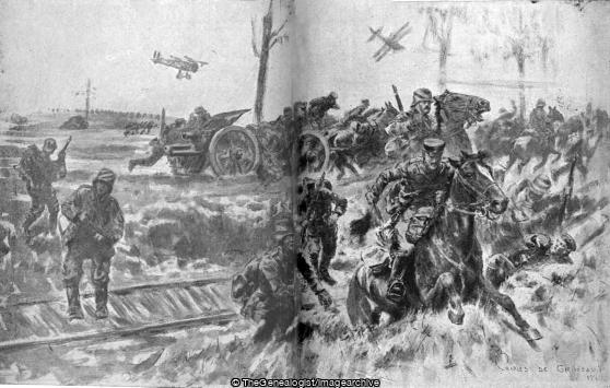 Capturing of a German Field Howitzer Battery an Incident of the Fighting to the East of the Canal du Nord (Battery, Canal du Nord, Howitzer, WWI)