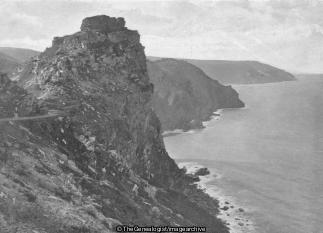 Castle Rock Lynton (1897, Castle rock, Devon, England, Lynton, Rock)