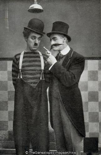 Charlie up against it (Actor, C1910, Charles Chaplin, Comic)