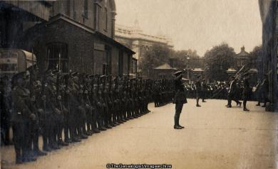 Colour Parade Portsmouth (C1919, Colours, England, Hampshire, Portsmouth, Soldiers)