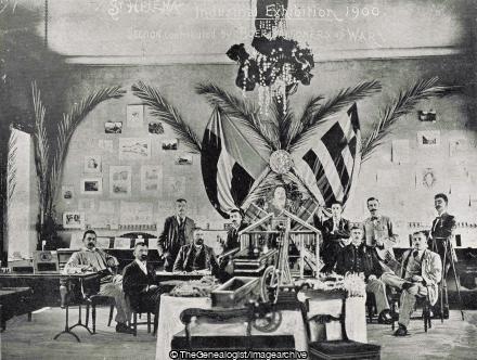 Committee of Boer Exhibition in Exhibition Room of Castle (Castle, Committee of Boer Exhibition, Exhibition Room, St Helena)