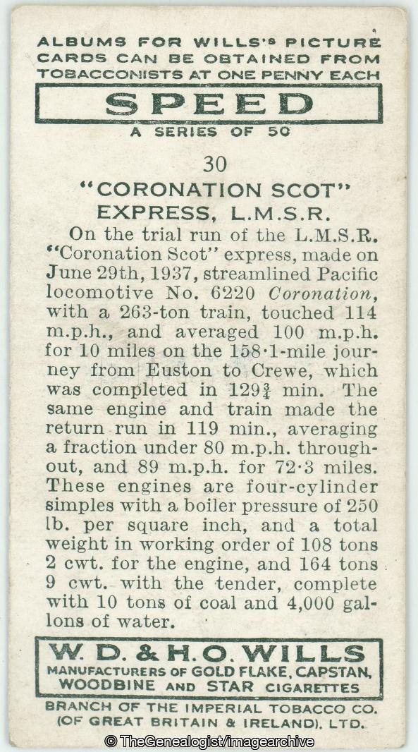'Coronation Scot' Express, London, Midland and Scottish Railway (Coronation Scot, London Midland and Scottish Railway, Train)