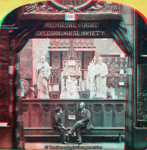 Crystal Palace Medieval Court Entrance (3d, C1860, Crystal Palace, England, Exhibition)