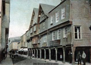 Dartmouth, Old Butterwalk (Butterwalk, C1900, Dartmouth, Devon, Duke Street, England, Social)