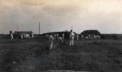 Digging Gunpits (C1910, England, Essex, Royal Artillery, Shoeburyness)