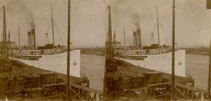 Drottning Victoria Ship (3d, Docks, Drottning Victoria, steam ship)
