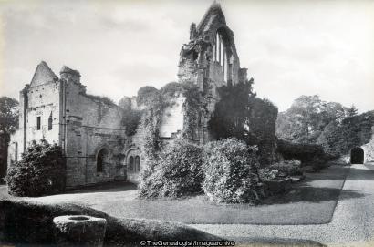 Drybugh Abbey from East (Drybugh, Drybugh Abbey, Ruins, Scotland)
