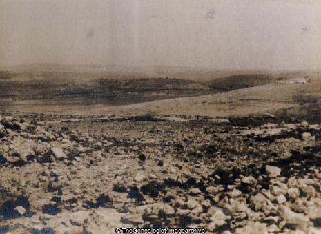 El Jib Qibeon Taken from Northern Slopes of Nabi Samweil Ridge (C1930, Jerusalem, Nabi Samwil, Palestine)