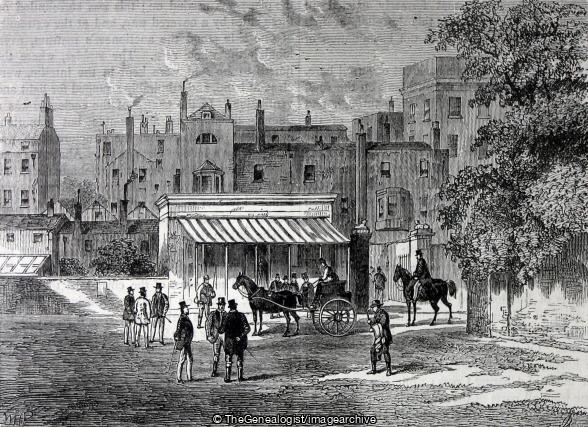 Entrance to Old Tattersall's (Horse, Hyde Park, London, Tattersall's)
