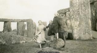 family at Stonehenge (Stonehenge, Wiltshire)