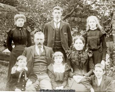 Family Group 1902 (1902, boy, Family Group, Garden, Girl)