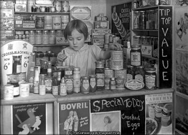 Girl Playing Shop C1950 (Bovril, C1950, Crosse and Blackwell, Playing, shop)