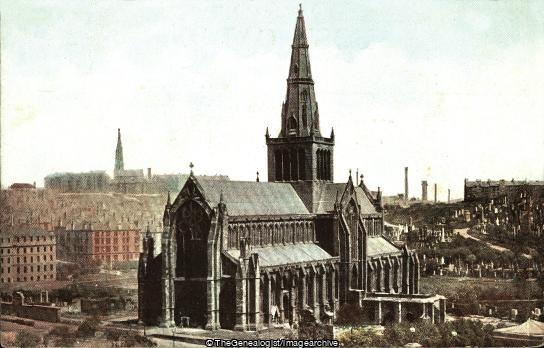 Glasgow Cathedral (Cathedral, Glasgow, Glasgow Cathedral, Lanarkshire, London & North Western Railway, Scotland)