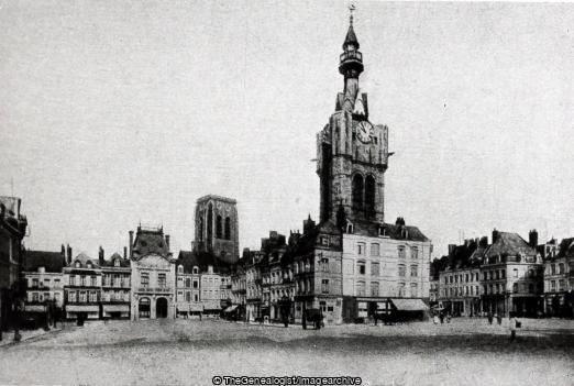 Grande Place Bethune 1915 (1/2nd London Division, 1915, 47th Division, Bethune, France, Grande Place, Nord-Pas de Calais, WW1)