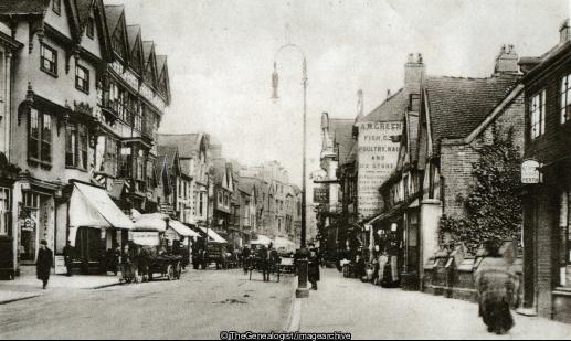 Greengate Street, Stafford (England, greengate street, horse and cart, Stafford, Staffordshire, vehicle)